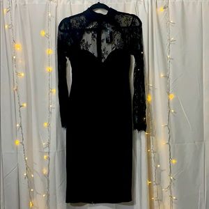 Laced little black dress